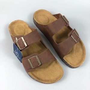 George Men’s Comfort Buckle Strap Sandals